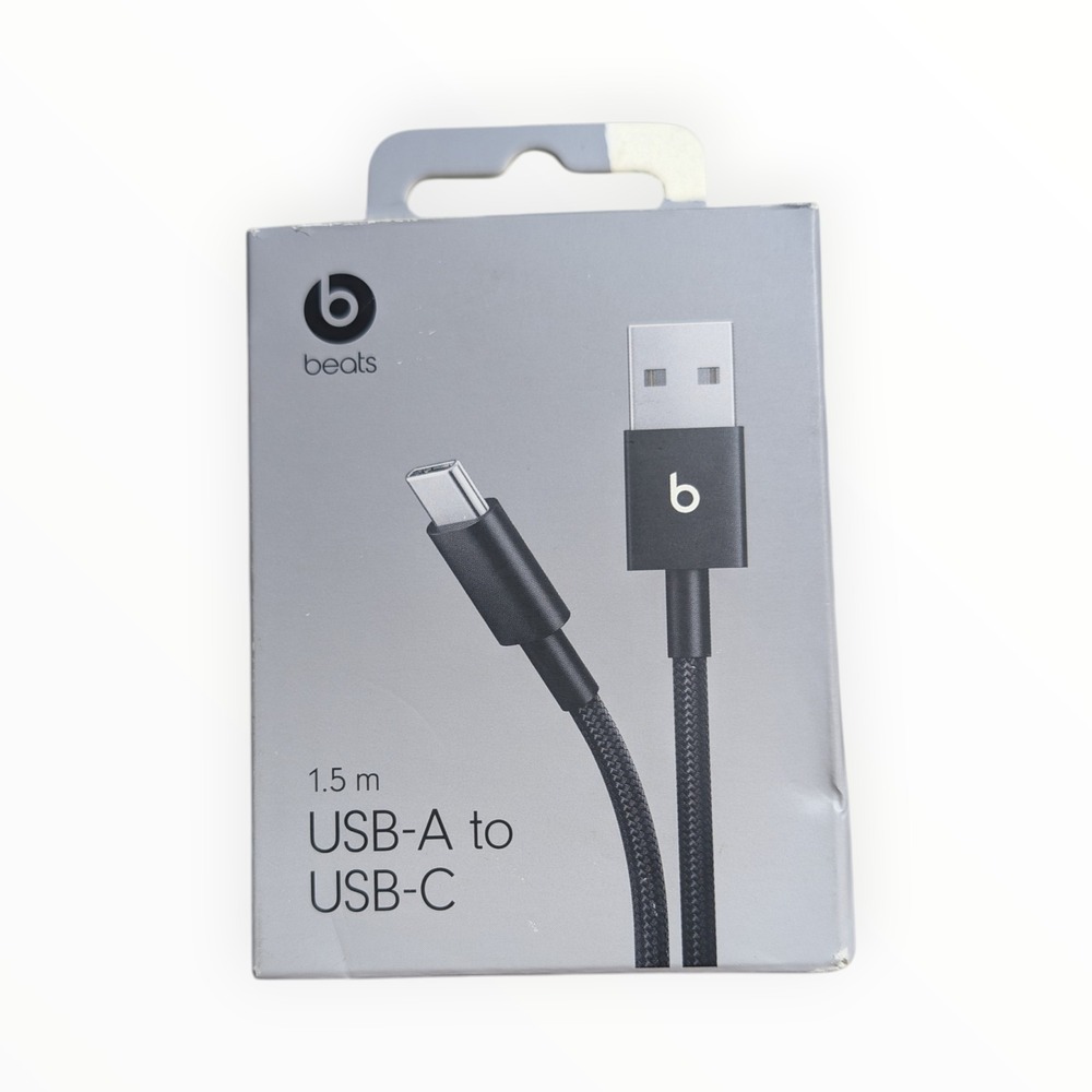 30-O Beats USB-A to USB-C Woven Cable (1.5m) - Bolt Black